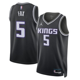 Camiseta Hombre Sacramento Kings Deaaron Fox 5 2022-23 Jordan Statement Edition Negro Swingman
